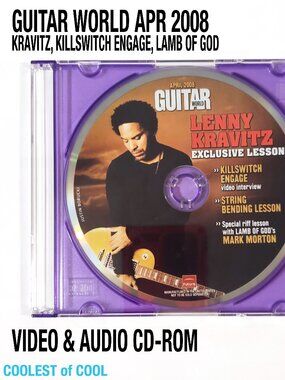 Vintage Guitar World April 2008 CD Rom Learn Lenny Kravitz Killswitch engage